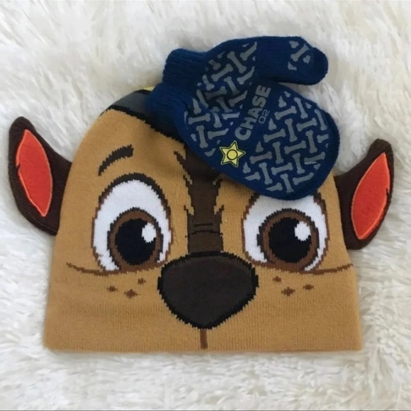 (NWOT)  Patrol Chase Hat & Mitten Set, Size: 2T-4T - Picture 9 of 9